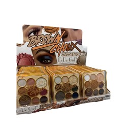 Тени для век Do Do Girl Brown Choux Eyeshadow 9 цветов (ряд 3шт)