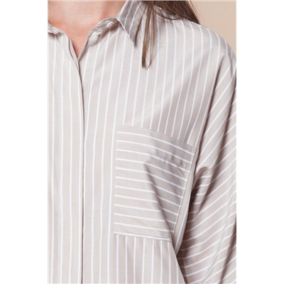 Свободная блузка из струящейся ткани в тонкую полоску., D29.680