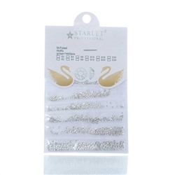 Камни для дизайна ногтей gross=PCS-1400 Starlet Professional (мелкие)