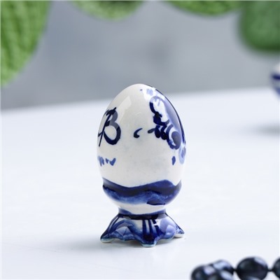 Сувенир «Яйцо», 6,5 см, гжель, малое