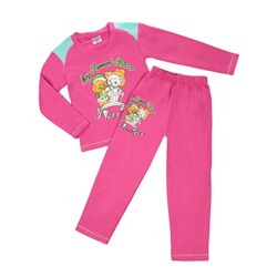 640033-4 пижама для девочек, розовая