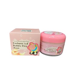 Маска для лица с экстрактом персика Kroos Beauty Carbonated Bubble Clay Mask 100гр