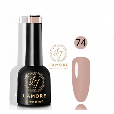 Гель лак для ногтей Luxury L’AMORE FASHION 12мл тон 74