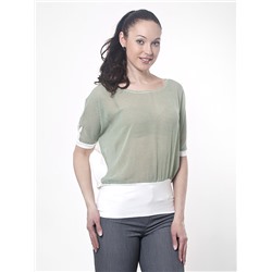 B278-3z блузка женская, зеленая