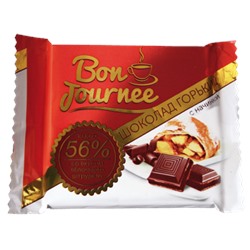 Шоколад Bon journee горький с начинкой со вкусом яблочного штруделя 80г