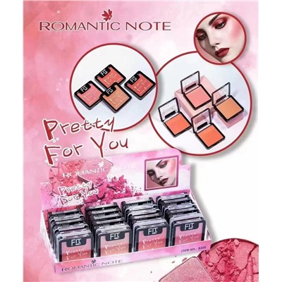 Румяна для лица Romantic Note Pretty For You Blusher (ряд 4шт)