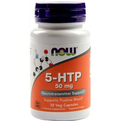 Антидепрессант NOW 5-HTP 50 MG 30 капс.