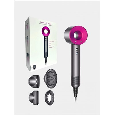 Профессиональный фен для укладки и сушки волос, 5 насадок Super hair Dryer