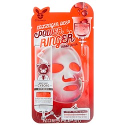 Тканевая маска для лица с коллагеном Collagen Deep Power Ringer Elizavecca, Корея, 23 мл