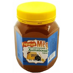 Мёд натуральный "Горный" 500 гр. пл/б