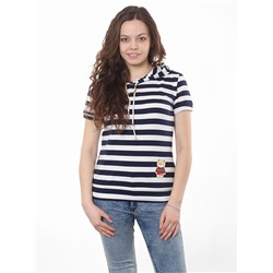 TL106-1 футболка женская, сине-белая