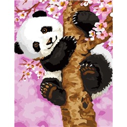 Картина по номерам EX 5695 Панда на дереве 30*40