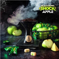 Табак для кальяна Black Burn 25г — Apple Shock (Кислое яблоко)
