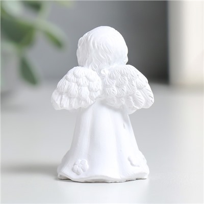 Сувенир полистоун "Белый ангел в платье" МИКС 2,7х3,3х5 см