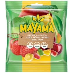 «Маяма», мармелад жевательный со вкусами клубники, яблока, вишни, манго, лимона, 70г