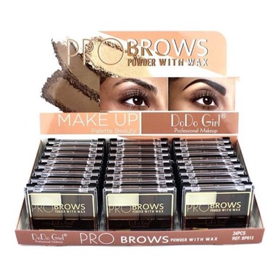 Тени для бровей и глаз DoDo Girl Pro Brows 4 colors (ряд 3шт)