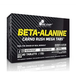 Аминокислота Бета-Аланин Beta-Alanine Carno Rush Mega Olimp 80 таб.