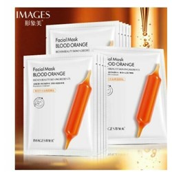 Sale! IMAGES, Антивозрастная,тканевая маска для лица, с экстрактом красного апельсина , 25 гр.