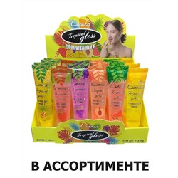 Блеск для губ прозрачный с фруктовыми экстрактами Lucnco Tropical Gloss (упаковка 6шт)