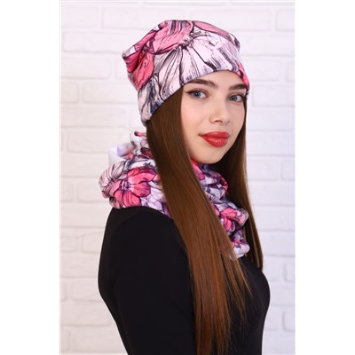 Комплект шапка и шарф-снуд 36125