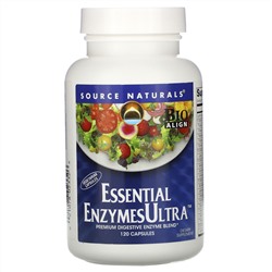Source Naturals, Essential Enzymes Ultra, 120 капсул