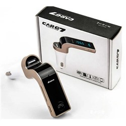 FM-трансмиттер BLUETOOTH CARG7 (SDHC, USB, AUX)