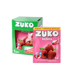 Zuko / Растворимый напиток со вкусом малины ZUKO (блок 12шт по 25гр)