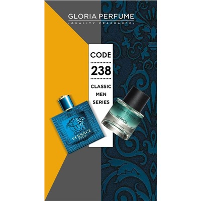 Мини-парфюм 55 мл Gloria Perfume Hereos №238 (Versace Eros For Men)