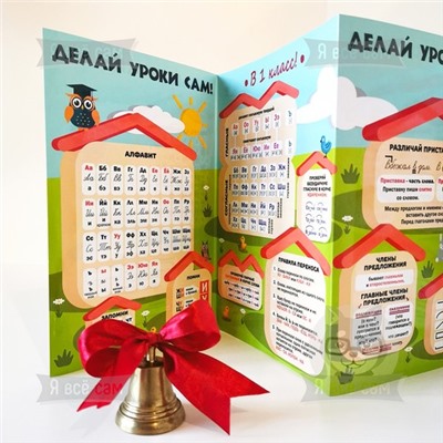 Буклет «Делай уроки сам» для 1 класса. Русский язык и Математика