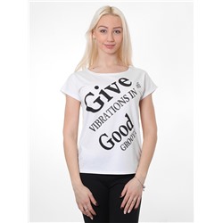 HG9902 футболка женская, белая