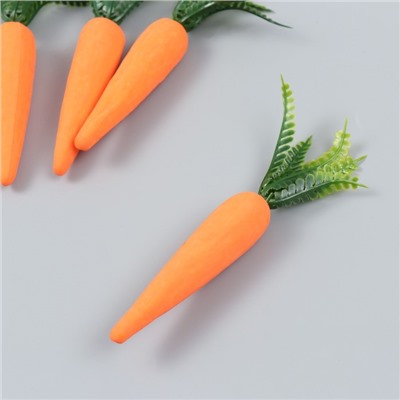 Декор пасхальный "Морковки" набор 4 шт 12 см 2х2х13,5 см