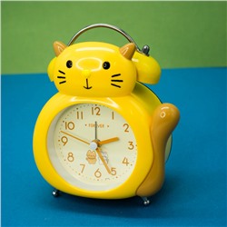 Часы-будильник «Kitten», yellow