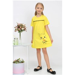 Платье Пепита детское желтый