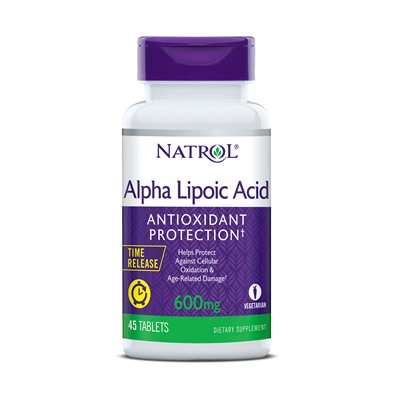 Альфа-липоевая кислота Alpha Lipoic Acid 600 mg Natrol 45 таб.