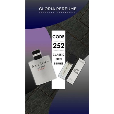 Мини-парфюм 15 мл Gloria Perfume №252 (Chanel Allure Sport)