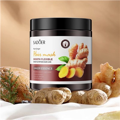 Укрепляющая маска для волос с корнем имбиря Sadoer Plant Ginger Hair Mask 500мл