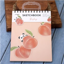 Скетчбук (B5) «Flower peach», pink (18*25)