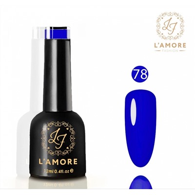 Гель лак для ногтей Luxury L’AMORE FASHION 12мл тон 78