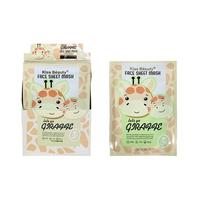 Тканевая маска для лица Kiss Beauty Giraffe mask 1шт