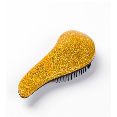 Массажная расческа для бережного ухода за волосами, 1 шт. Цвет желтый.