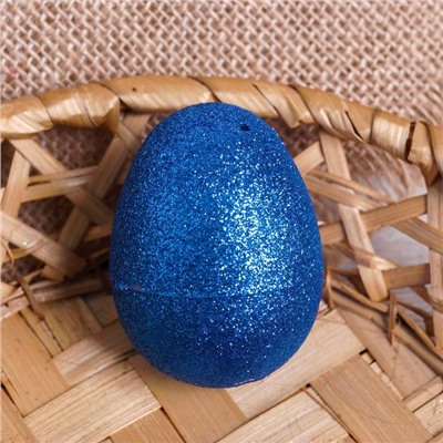 Основа для творчества «Яйцо с блёстками», набор 8 шт, размер 1 шт: 4×6 см, цвета МИКС