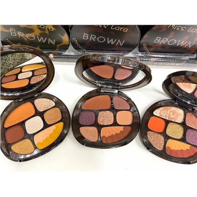 Тени для век Miss Lara Eyeshadow Brown 7 color, тон 02