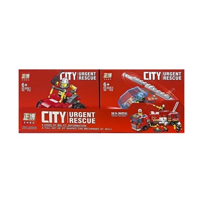 Конструктор Сity Urgent Rescue 81-90 деталей (упаковка 8шт)