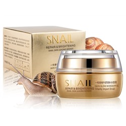 Увлажняющий крем для лица с муцином улитки BioAqua Snail Repair & Brightening 50гр