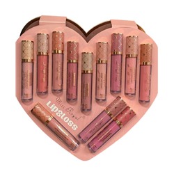 Набор матовых блесков для губ Miss Royal Long Lasting Lip Matte Gloss 12шт