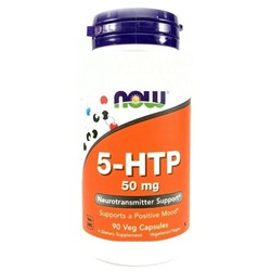Антидепрессант Now 5-HTP 50 mg 90 капс.