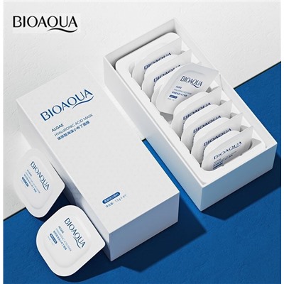 BIOAQUA Набор увлажняющих пудинг - масок для лица с экстрактом морских водорослей и гиалуроной кислотой. 
(8 шт * 7,5 гр.)
