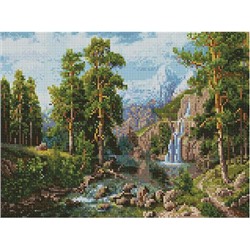 Алмазная мозаика ACPK 59026 Пейзаж с водопадом (Потапов Виталий) 30*40 Эксклюзив
