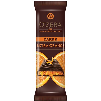 «OZera», шоколад горький Dark & Extra Orange, 40г
