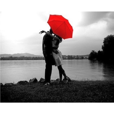 Поцелуй под зонтом